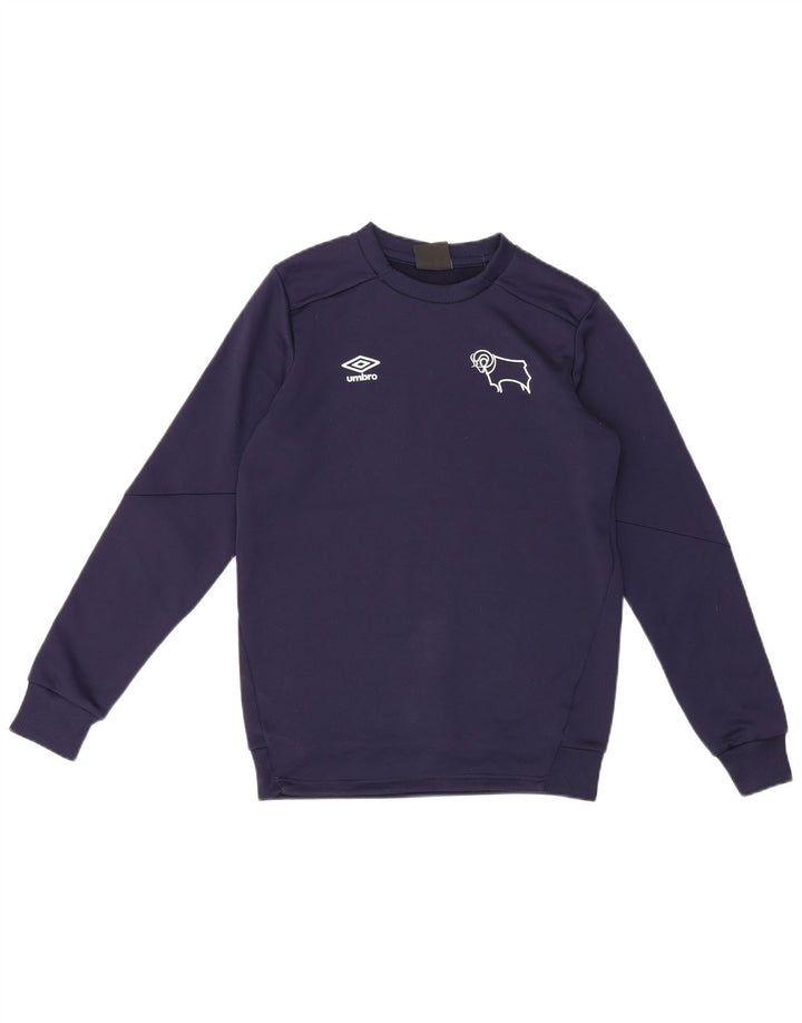 Umbro Sweat-shirt graphique pour garçon 13-14 ans XL Bleu marine Polyester