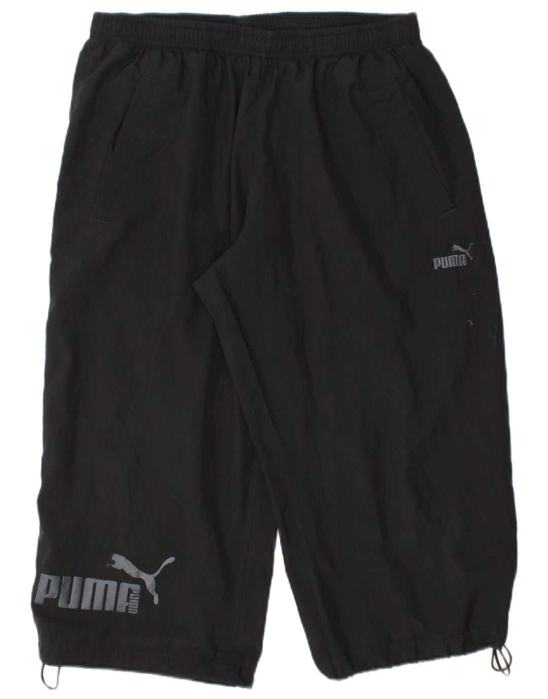 PUMA Pantalon de Survêtement Graphic Capri Homme Noir Taille L
