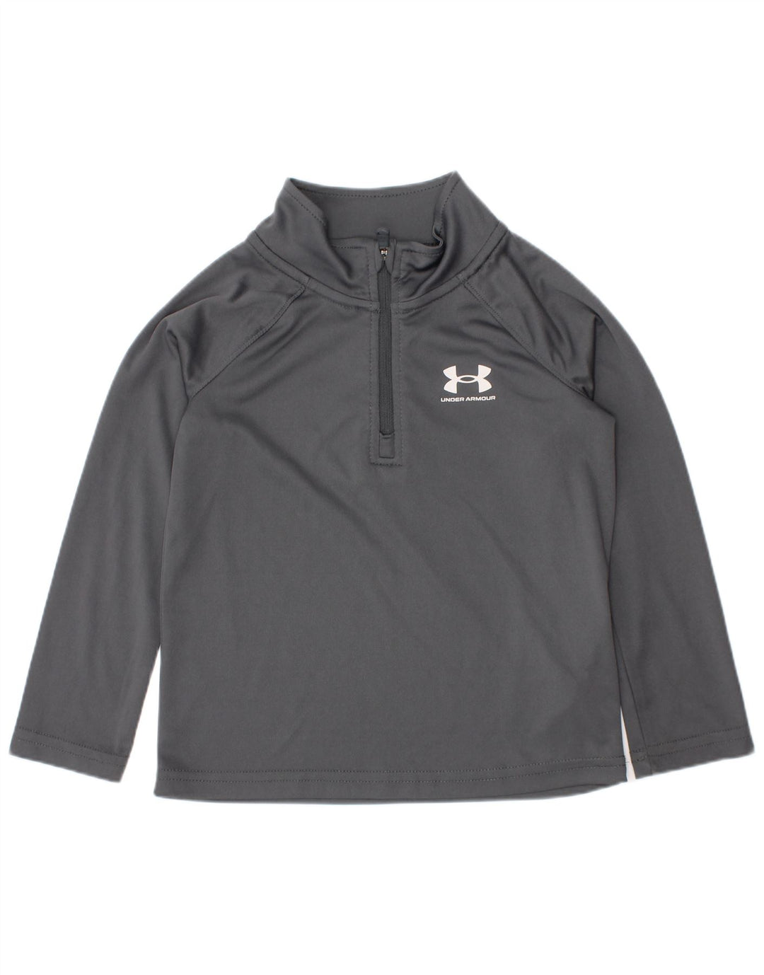 Under Armour Haut de survêtement zippé à col zippé pour garçon 2-3 ans Gris Polyester