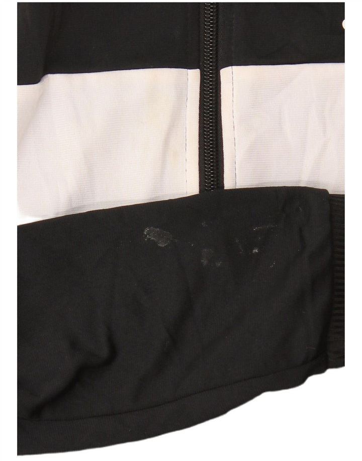 Adidas Veste de survêtement pour garçon 9-10 ans Noir Colourblock Polyester