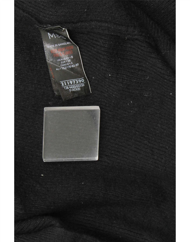 Marks & Spencer Pull cardigan ouvert long pour femme UK 8 Small Noir