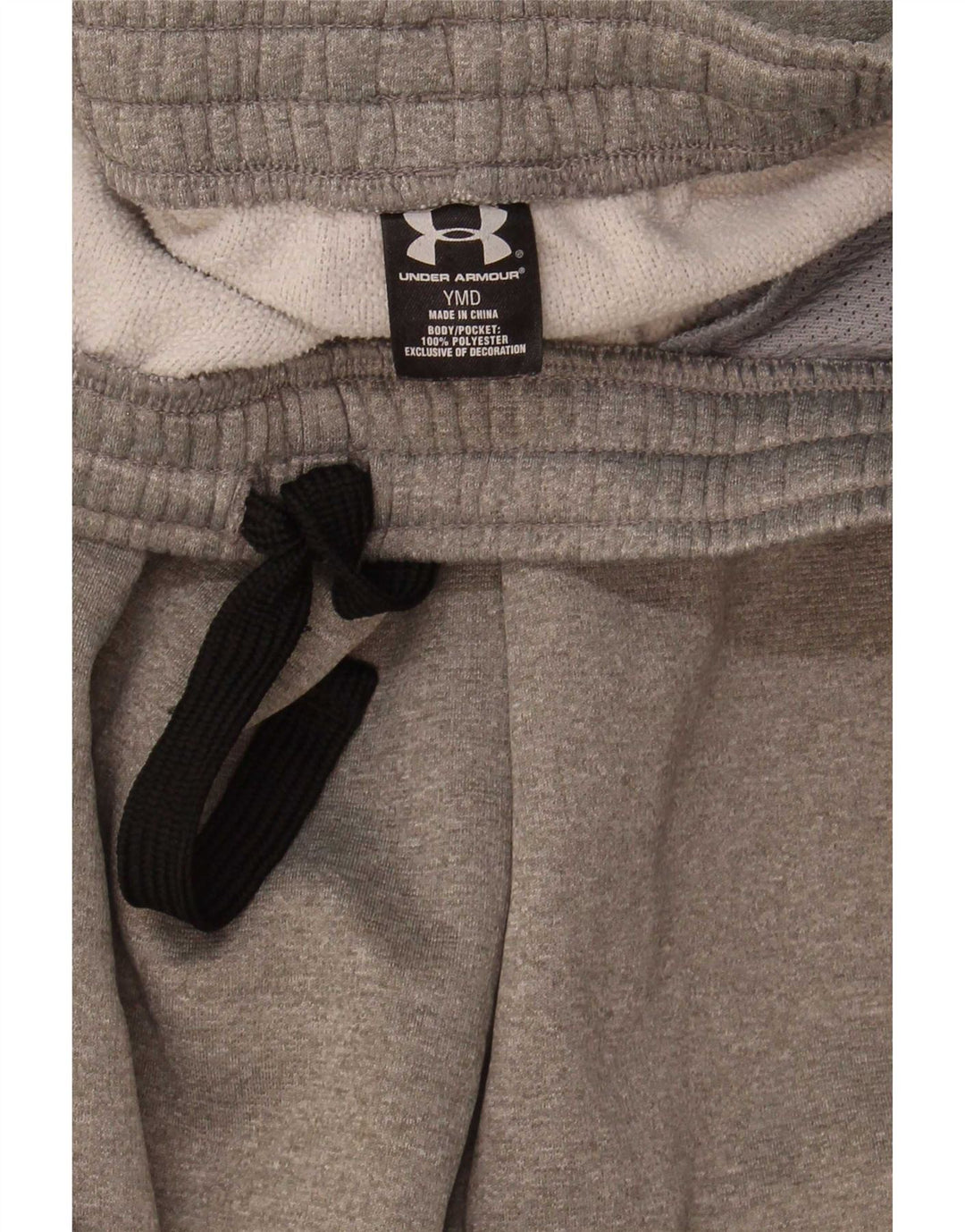 Under Armour Pantalon de Survêtement Garçon 9-10 Ans Gris Moyen Colourblock