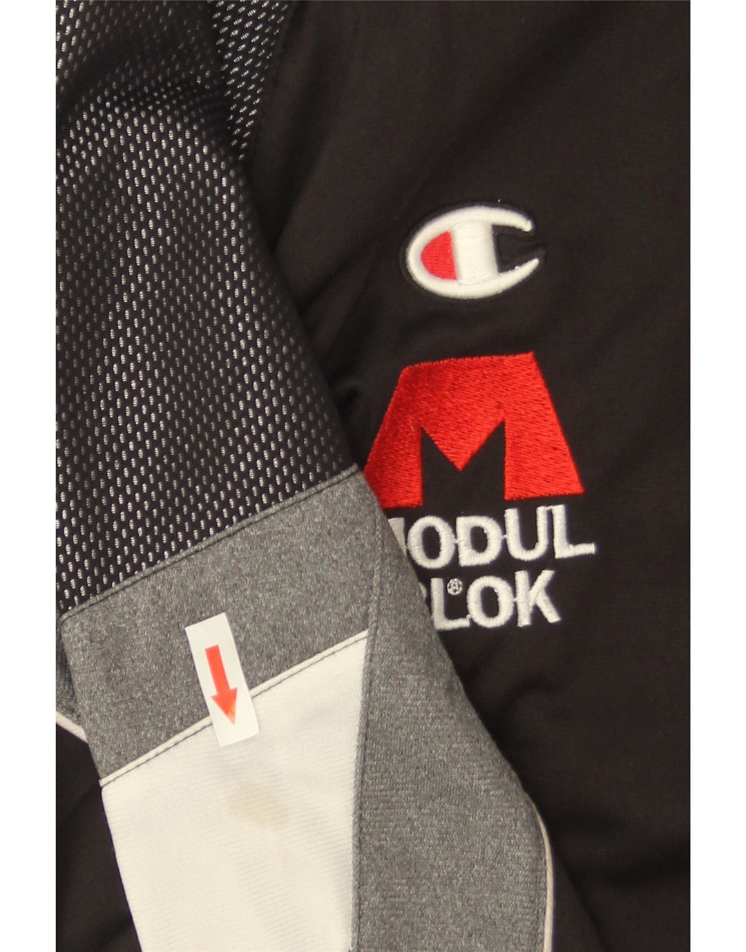 Champion Veste de Survêtement Graphique Homme Noir Moyen Colourblock