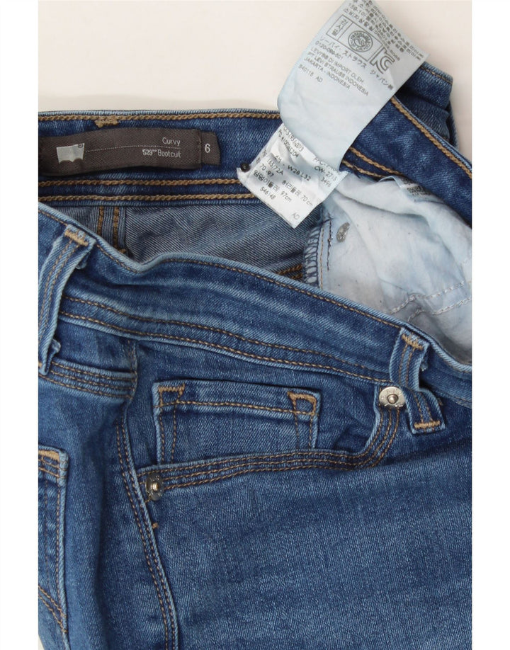 LEVI'S Womens 529 Curvy Bootcut Jeans W28 L32 Blue Cotton Vintage Levi's and Second-Hand Levi's from Messina Hembry 