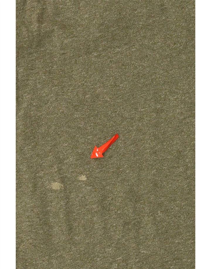 Superdry T-Shirt Top XL Kaki Flecked Homme