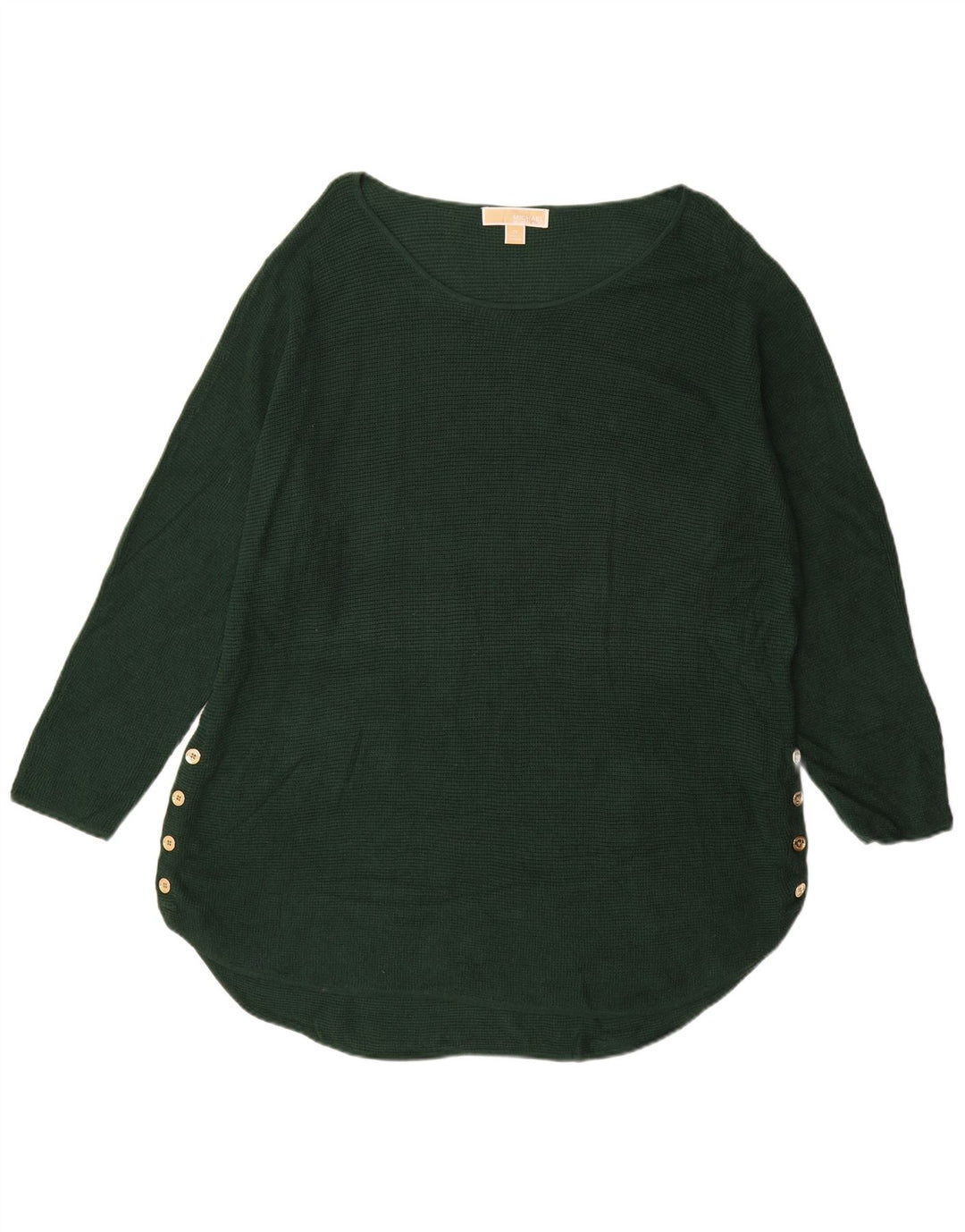 MICHAEL KORS Pull long à col bateau pour femme UK 20 2XL Vert