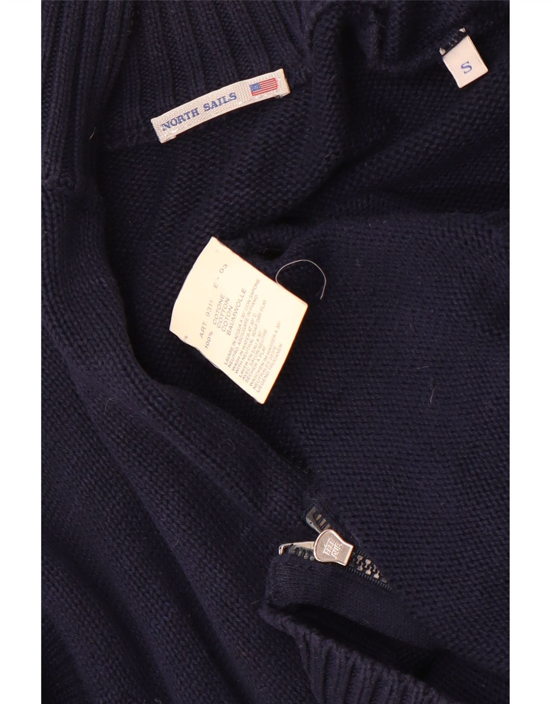 North Sails Pull Cardigan Homme Petit Bleu Marine Coton