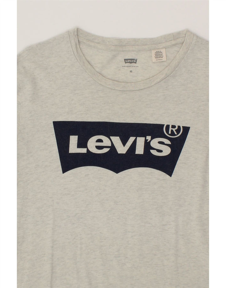 LEVI'S Mens Graphic T-Shirt Top XS Grey Cotton Vintage Levi's and Second-Hand Levi's from Messina Hembry 
