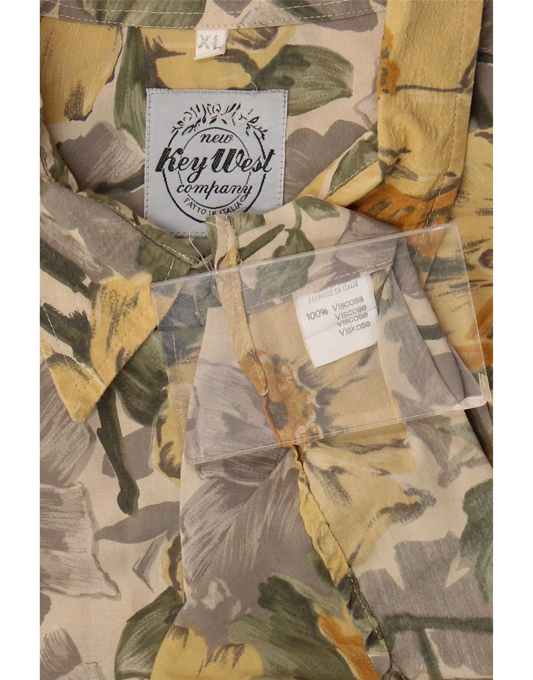 Chemise Homme Key West XL Viscose Florale Multicolore