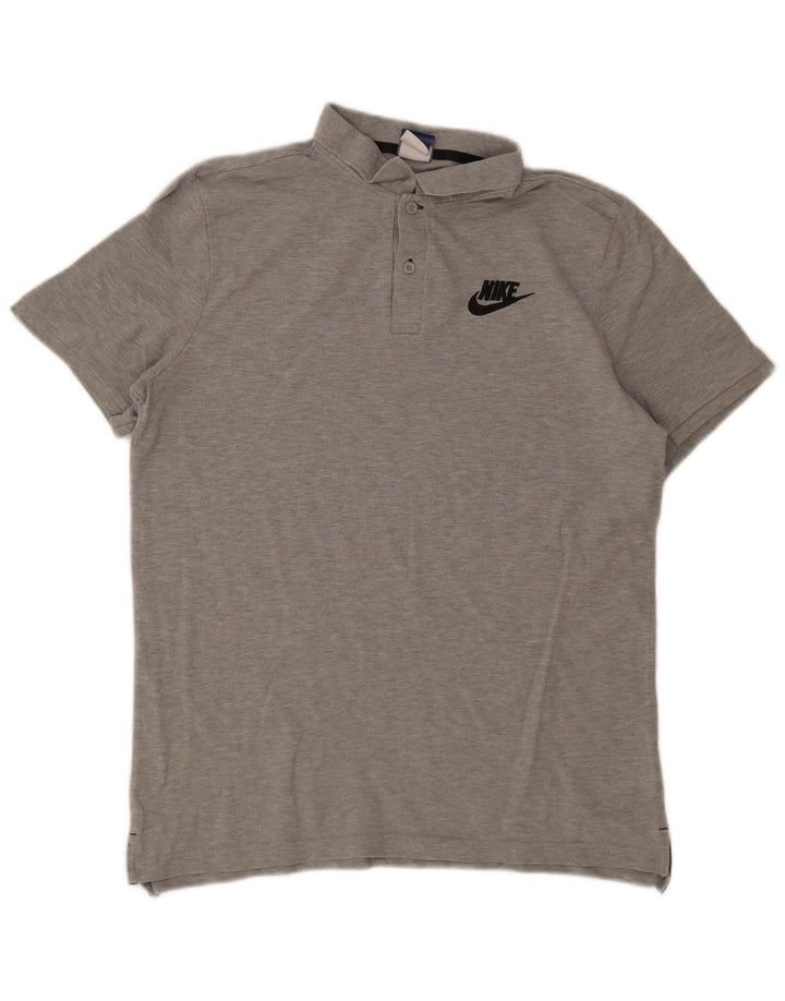 Nike Polo Homme Grand Gris Moucheté Coton