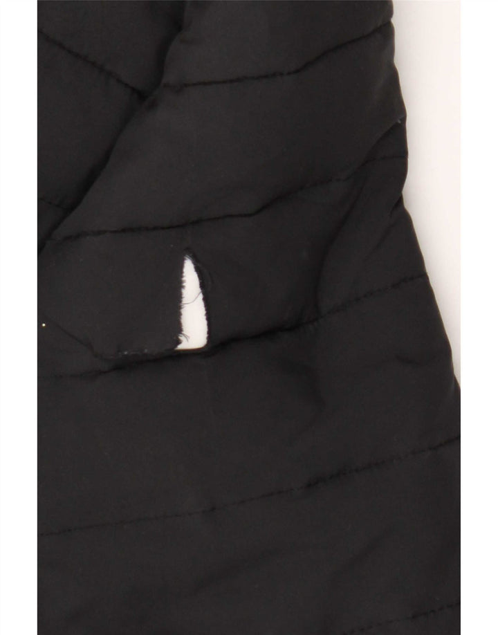 Zara Veste matelassée pour homme UK 40 Large Noir Polyester
