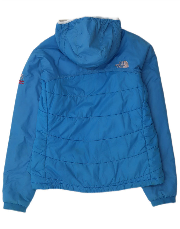 The North Face Veste rembourrée à capuche pour femme UK 12 Nylon bleu moyen