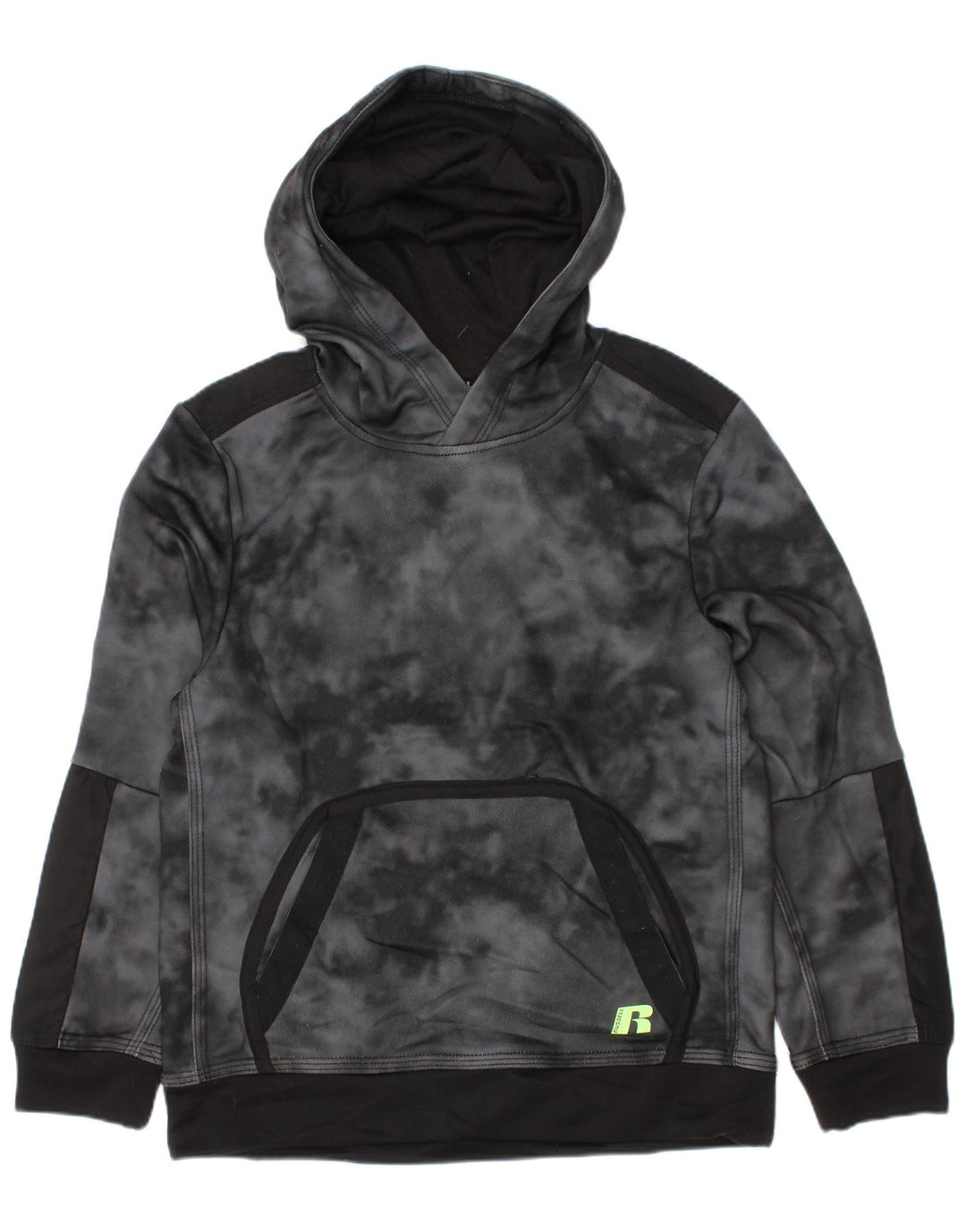 Russell Athletic Pull à capuche pour garçon 6-7 ans Petit Gris Tie Dye Polyester