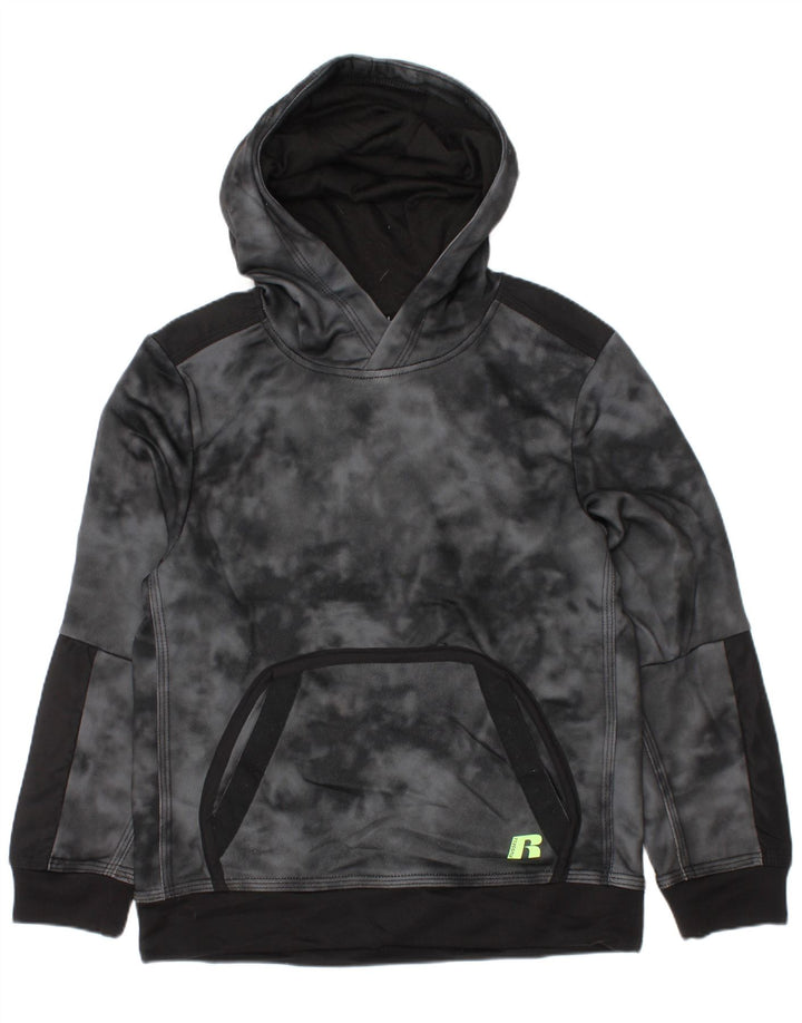 Russell Athletic Pull à capuche pour garçon 6-7 ans Petit Gris Tie Dye Polyester