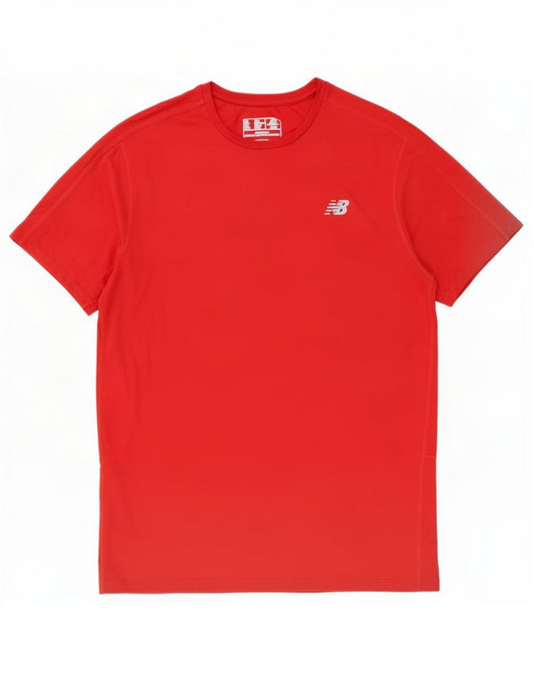 New Balance T-Shirt Homme Haut Large Rouge Polyester