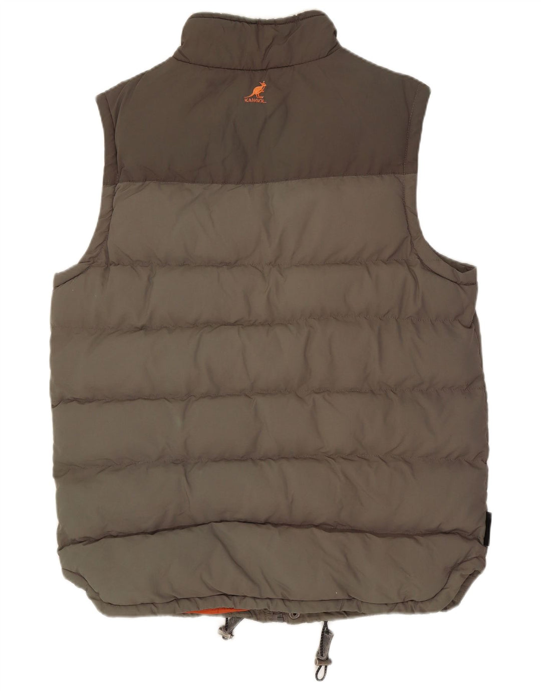 Kangol Gilet rembourré Sherpa pour homme UK 36 Small Gris Colorblock Nylon