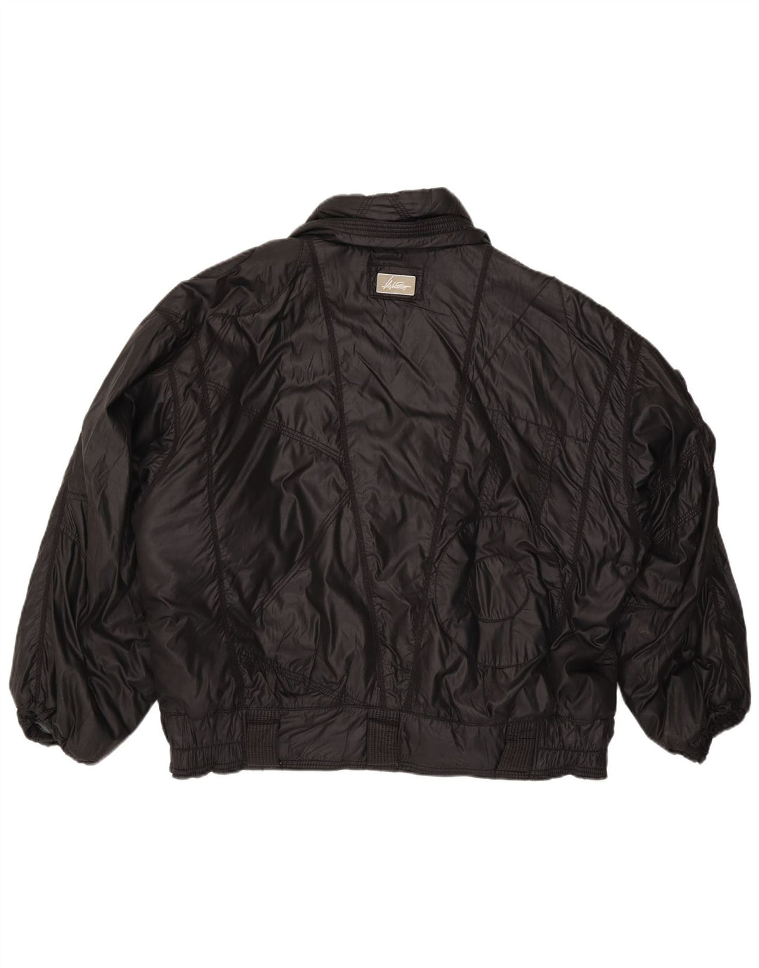 Veste Bomber Femme Vintage IT 52 XL Noir Polyamide