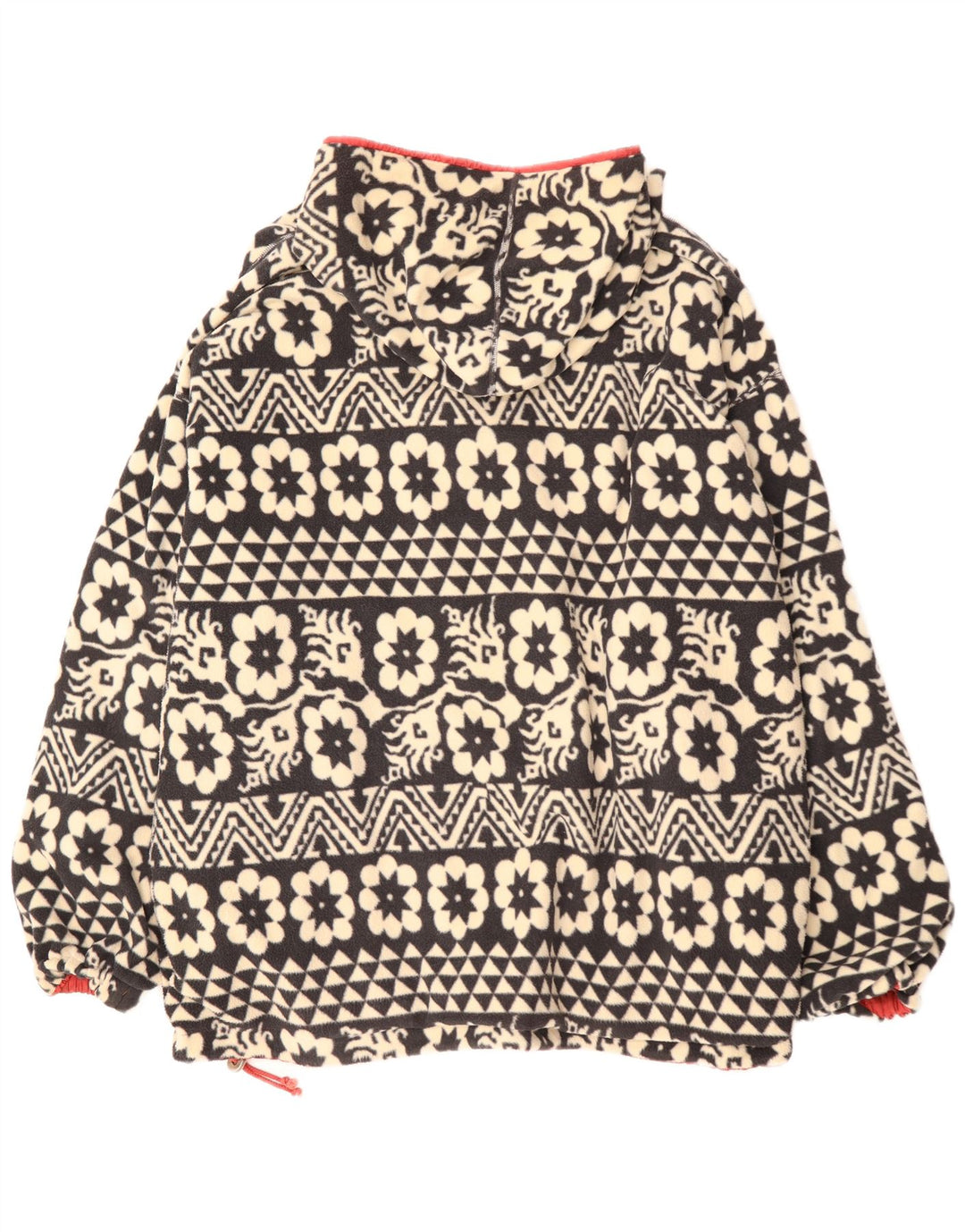 Schoffel Veste réversible à capuche pour homme UK 46 3XL Rouge Floral Rétro