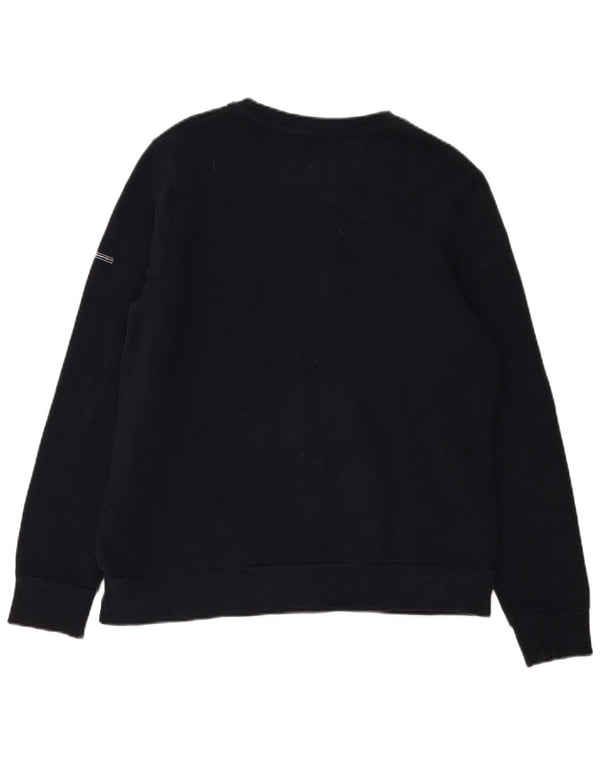 Superdry Sweat-shirt graphique pour femme UK 16 Large Noir Coton