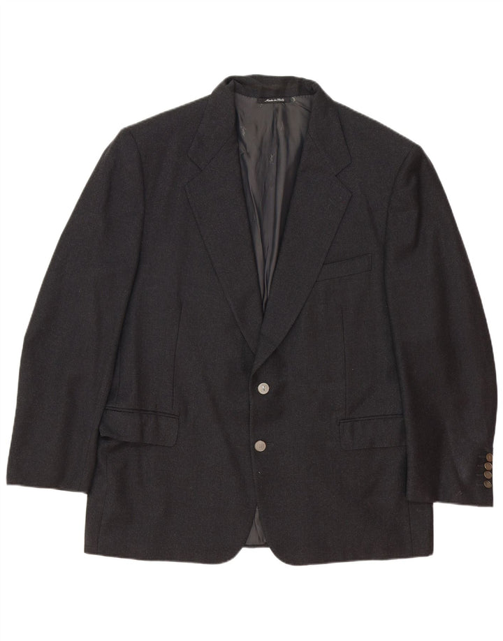 Yves Saint Laurent Veste Blazer 2 Boutons Homme IT 56 3XL Gris Laine Classique