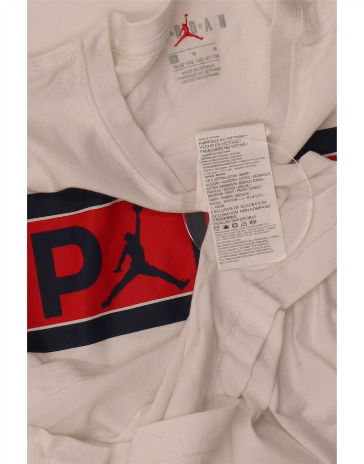 Jordan T-shirt graphique pour garçon 10-11 ans Blanc moyen