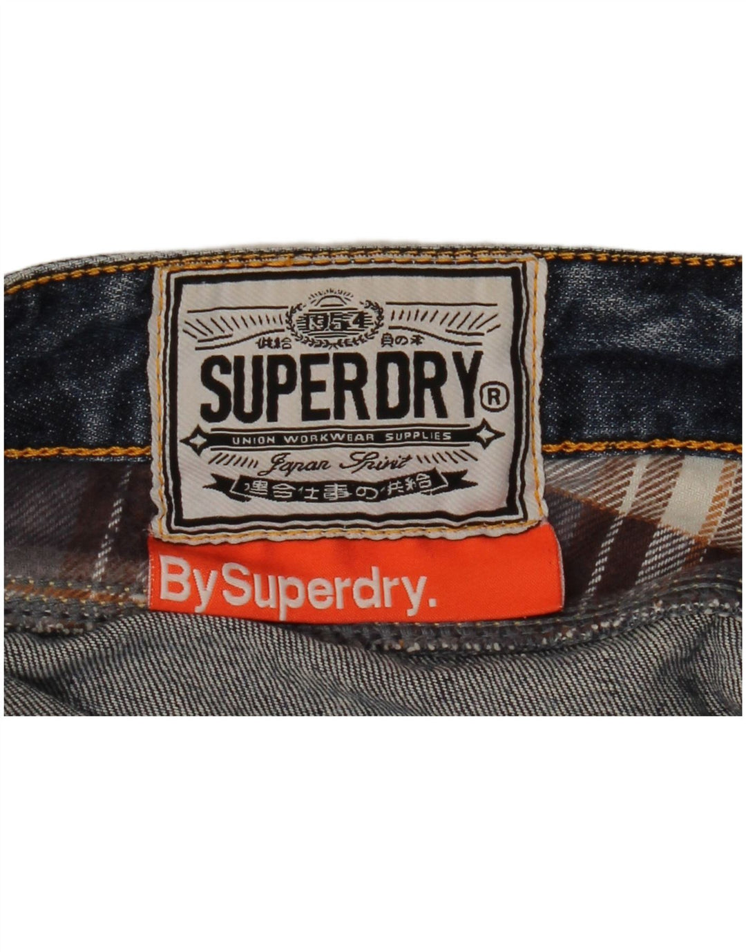 SUPERDRY Short en jean vieilli W30 pour femme en coton bleu moyen