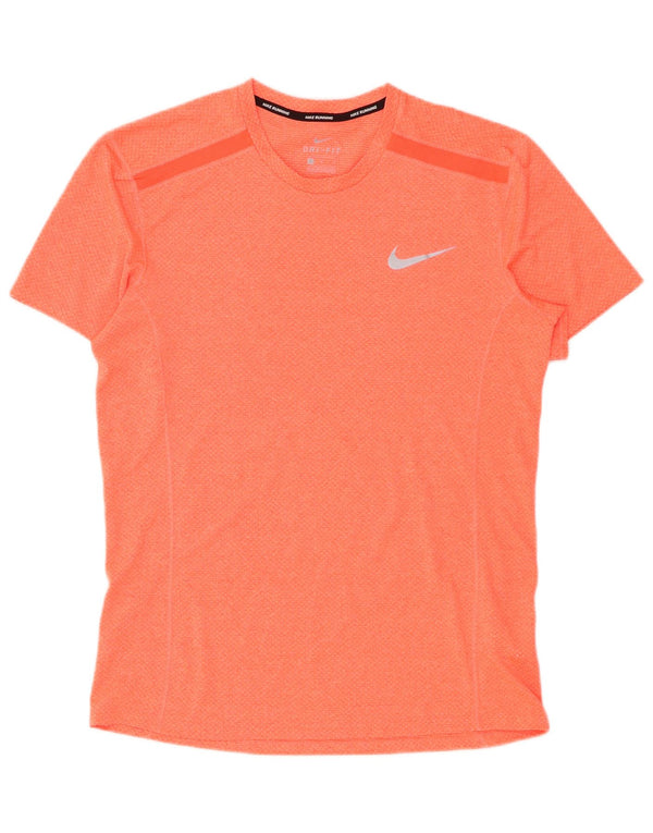 Nike Hommes Dri Fit T-Shirt Haut Orange Moyen Polyester