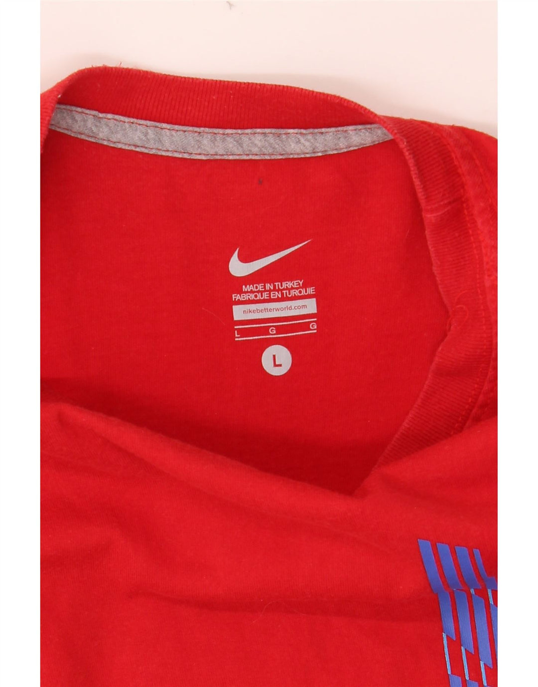 NIKE Mens Graphic T-Shirt Top Large Red