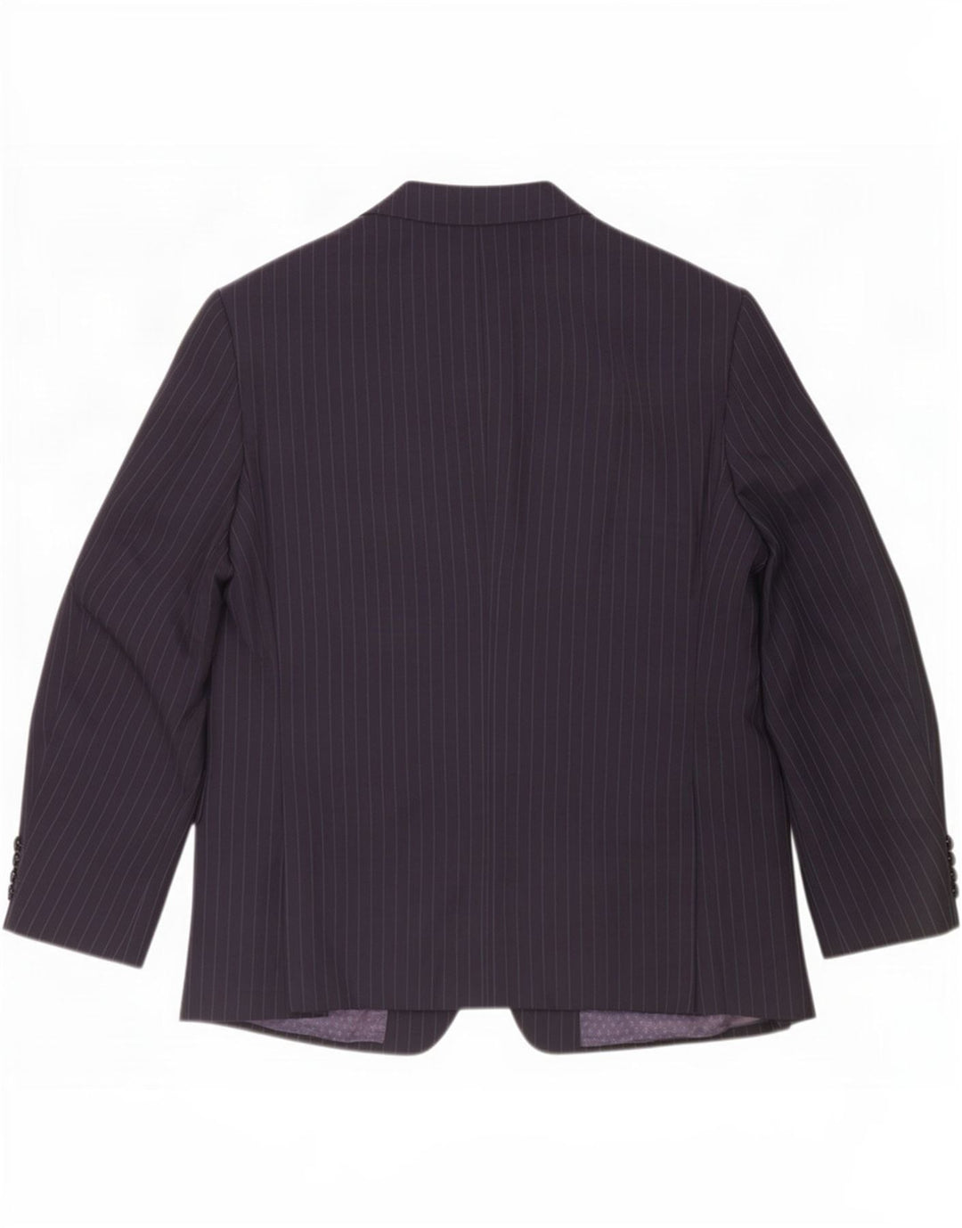 Marks & Spencer Veste blazer à 2 boutons pour homme UK 42 Large Bleu marine à fines rayures
