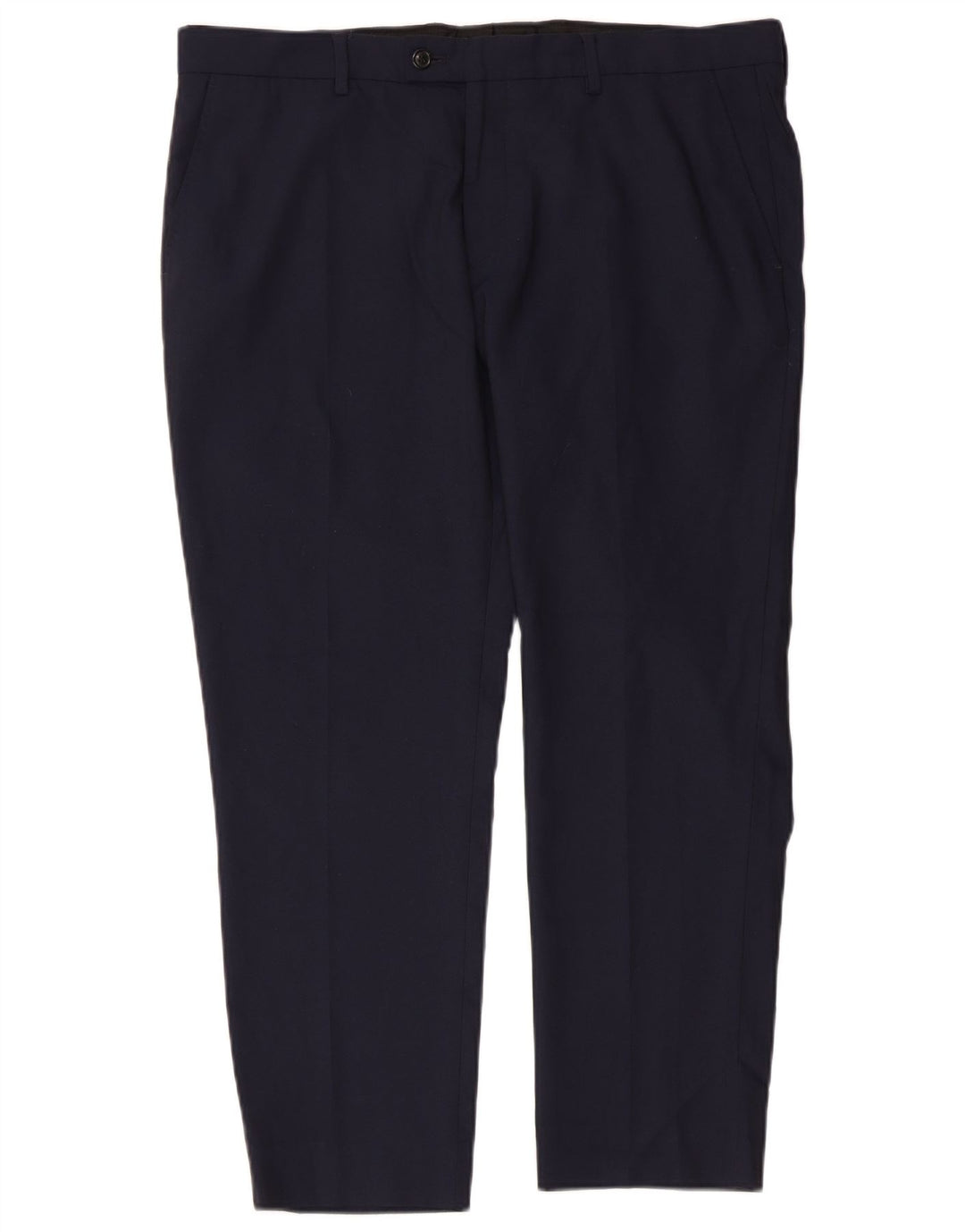 ZARA Pantalon de Costume Slim Homme W36 L26 Bleu Marine