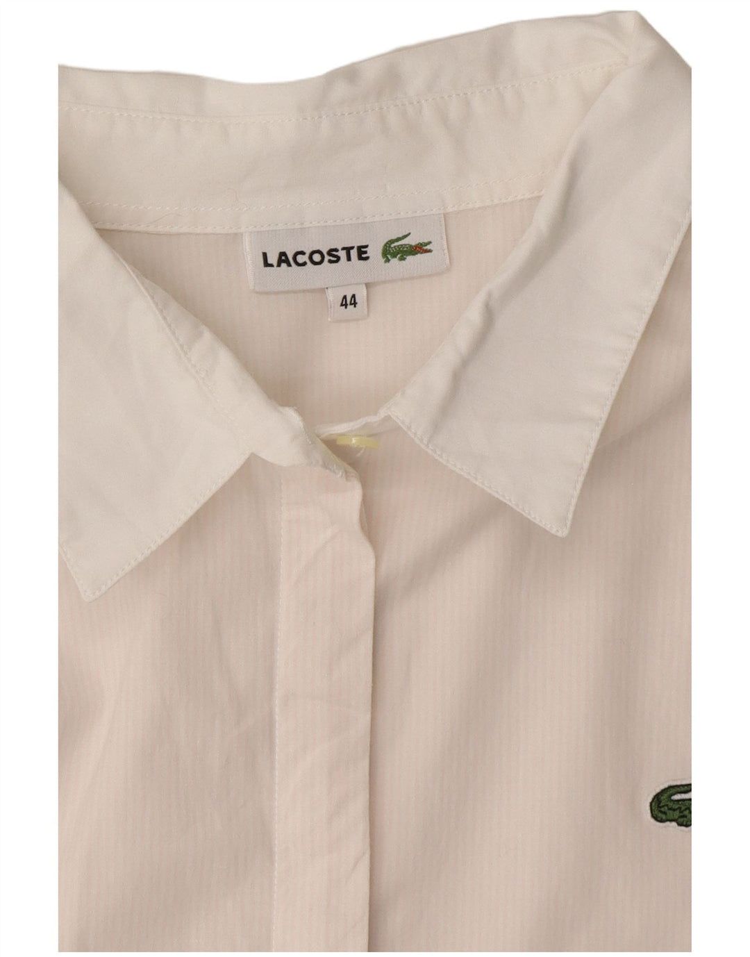 LACOSTE Chemise Femme Taille 44 Grande Rayure Rose
