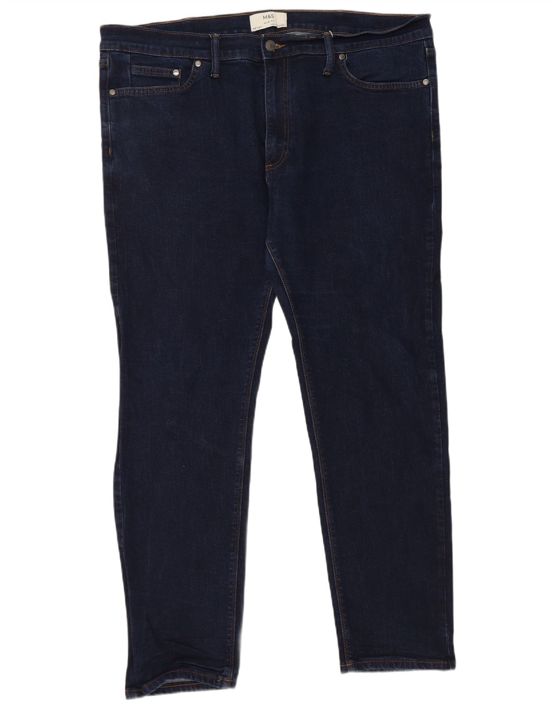 Marks & Spencer Jean Slim Femme W40 L31 Bleu Marine Coton