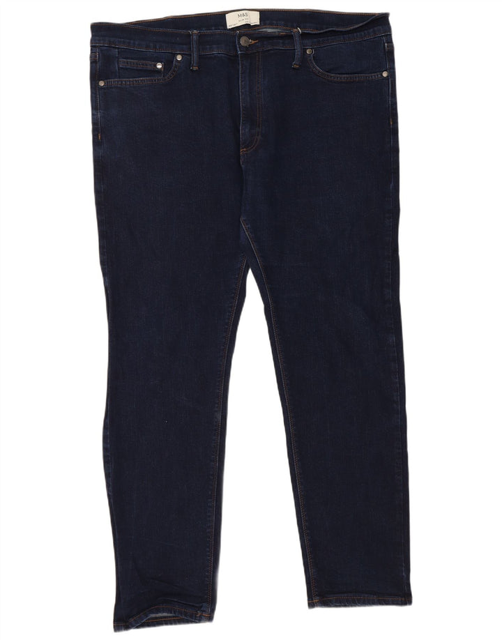 Marks & Spencer Jean Slim Femme W40 L31 Bleu Marine Coton