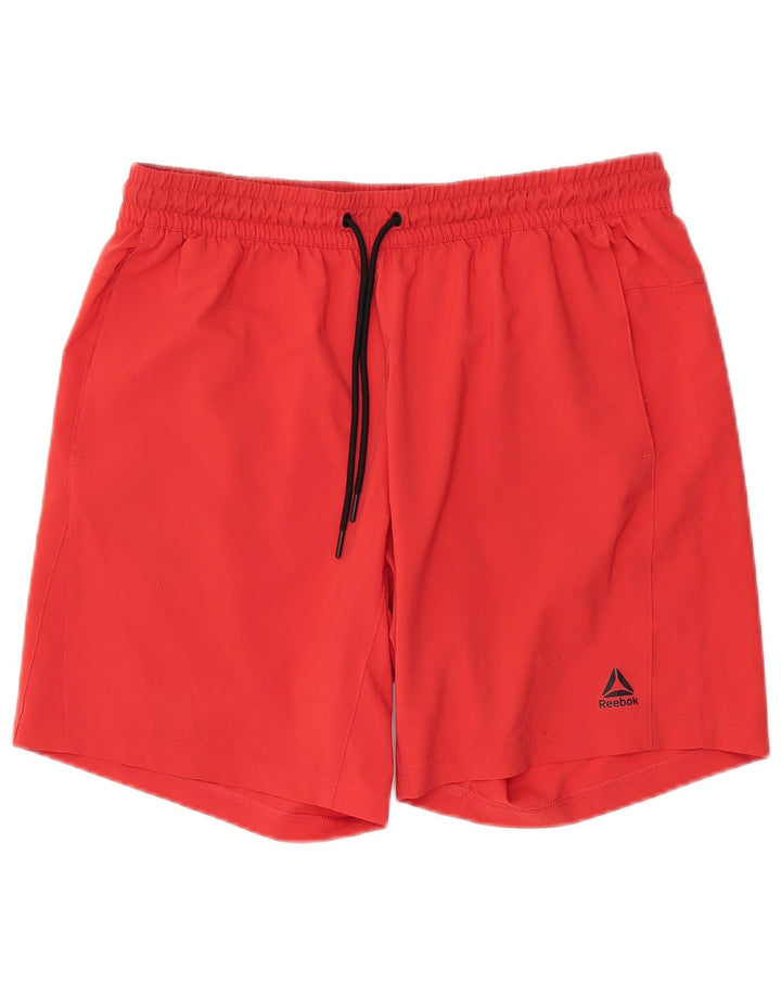 Reebok Short de sport homme grand rouge polyester