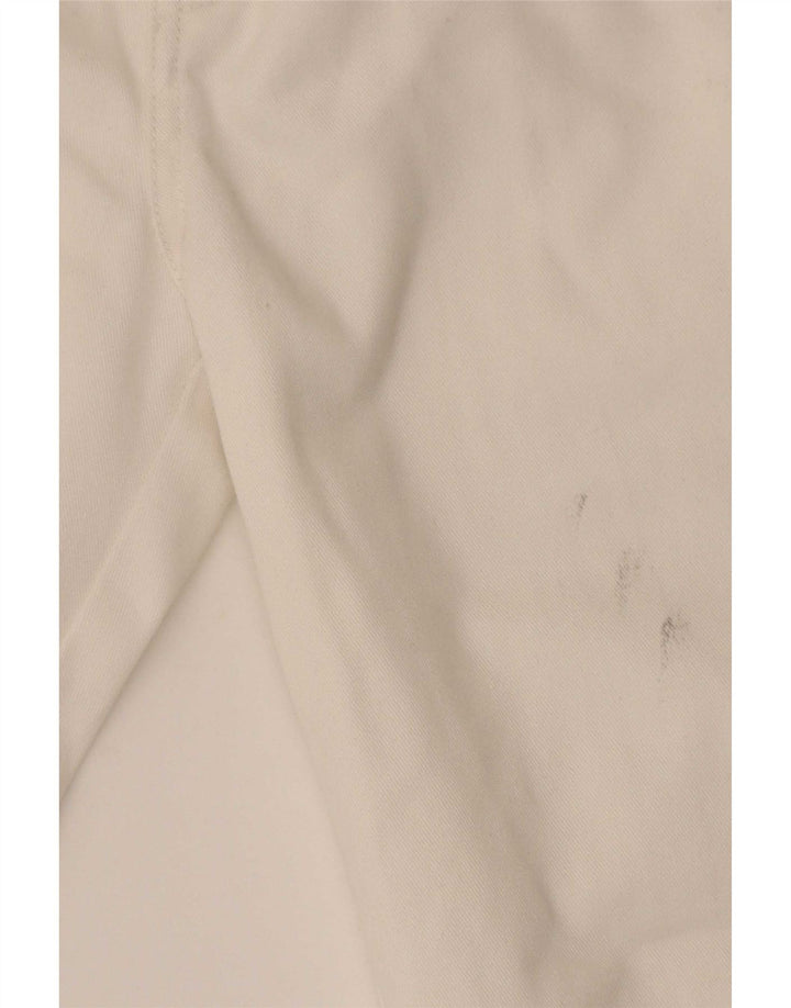 Dickies Pantalon court taille haute pour femme W28 L25 Blanc Polyester