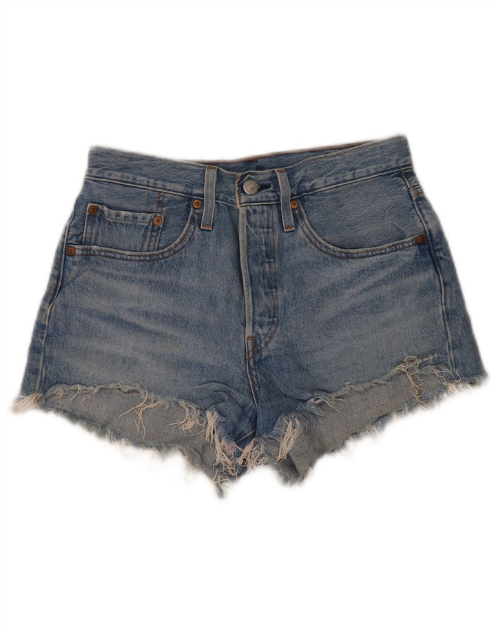 Levi's Short en Jean 501 Femme W26 Petit Bleu Coton
