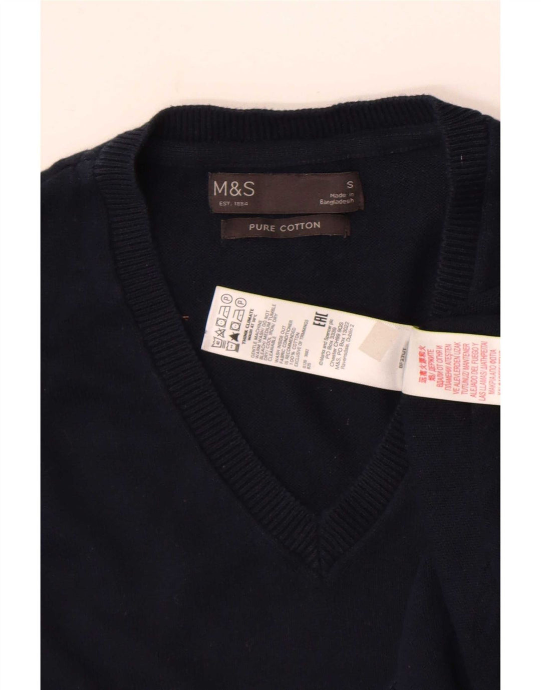 Marks & Spencer Débardeur pour homme en coton bleu marine Taille S