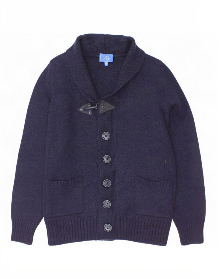 Fay Pull Cardigan Garçon 9-10 ans Laine Bleu Marine