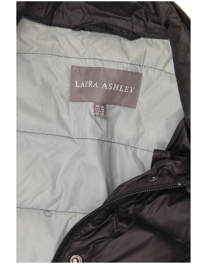 Laura Ashley Veste rembourrée pour femme UK 12 Medium Noir