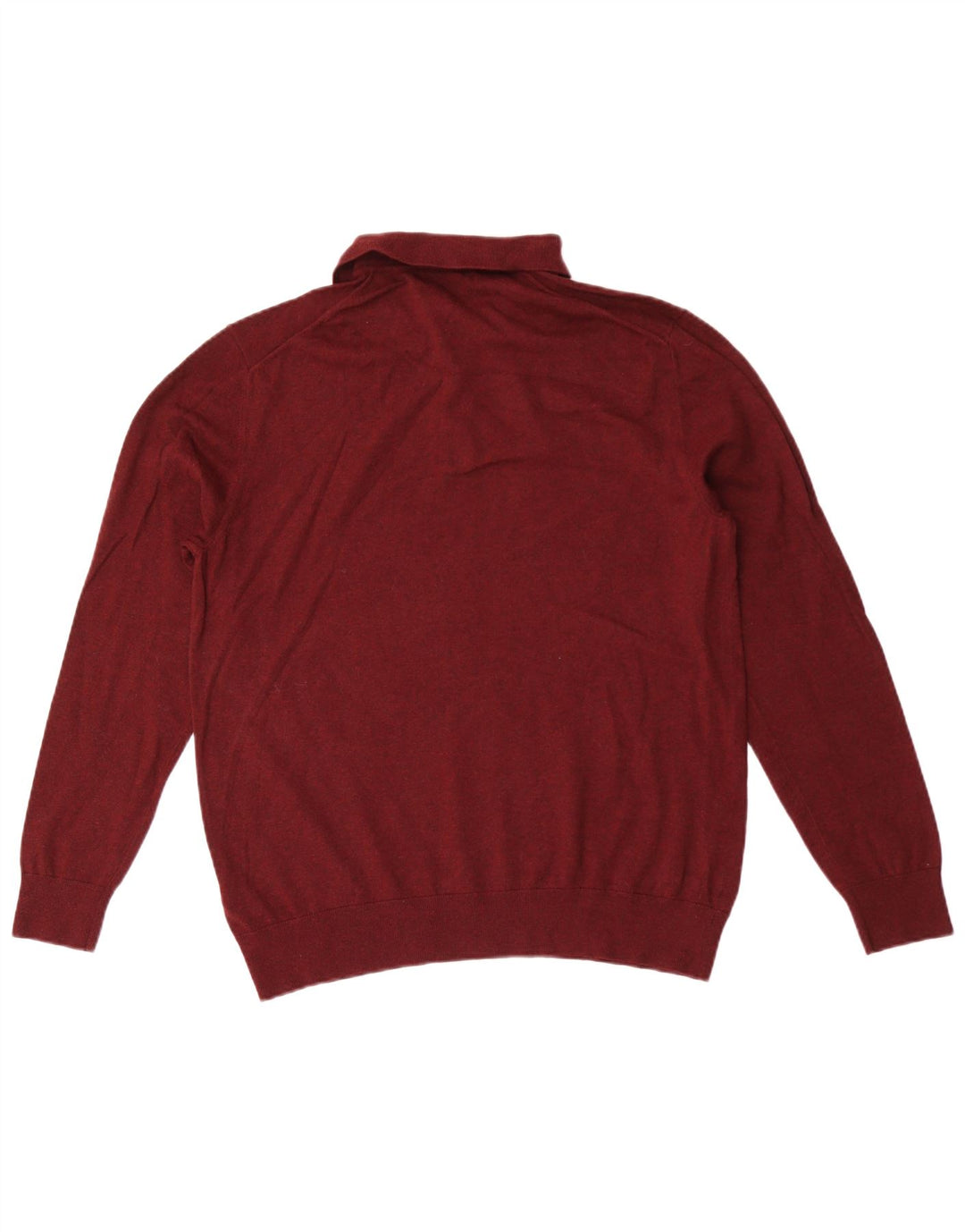 Marks & Spencer Pull à col polo pour homme en coton marron moyen