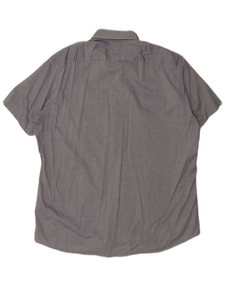 Pierre Cardin Chemise à manches courtes pour homme XL Bleu