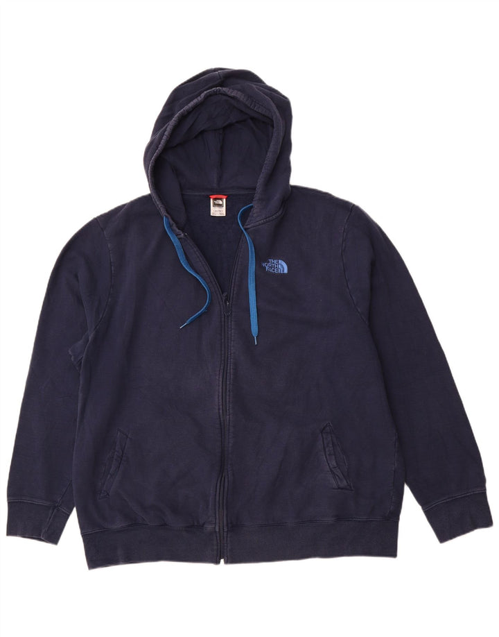 THE NORTH FACE Pull à capuche zippé pour homme 2XL en coton bleu marine