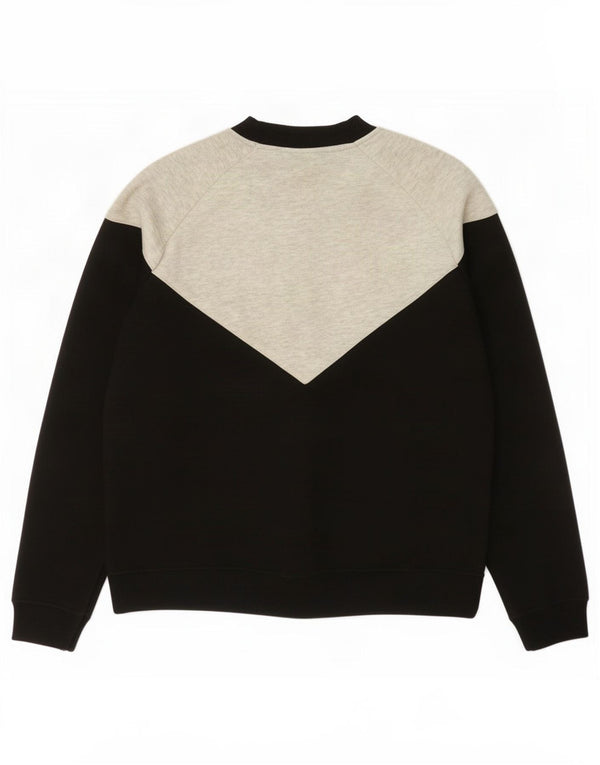 Fila Veste de survêtement pour femme UK 10 Small Noir Colourblock Polyester