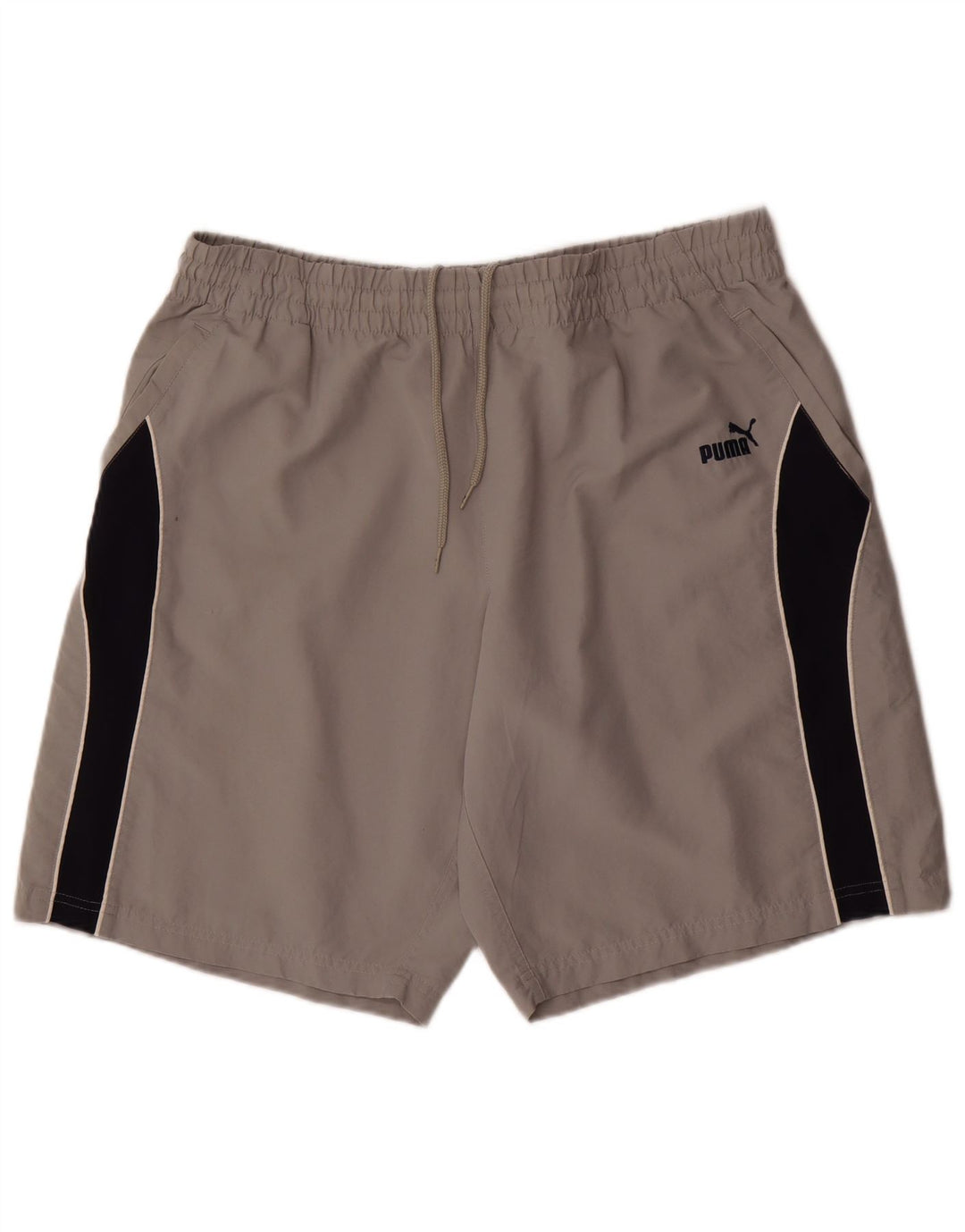 Puma Short de Sport XL Homme Gris Colorblock Polyester