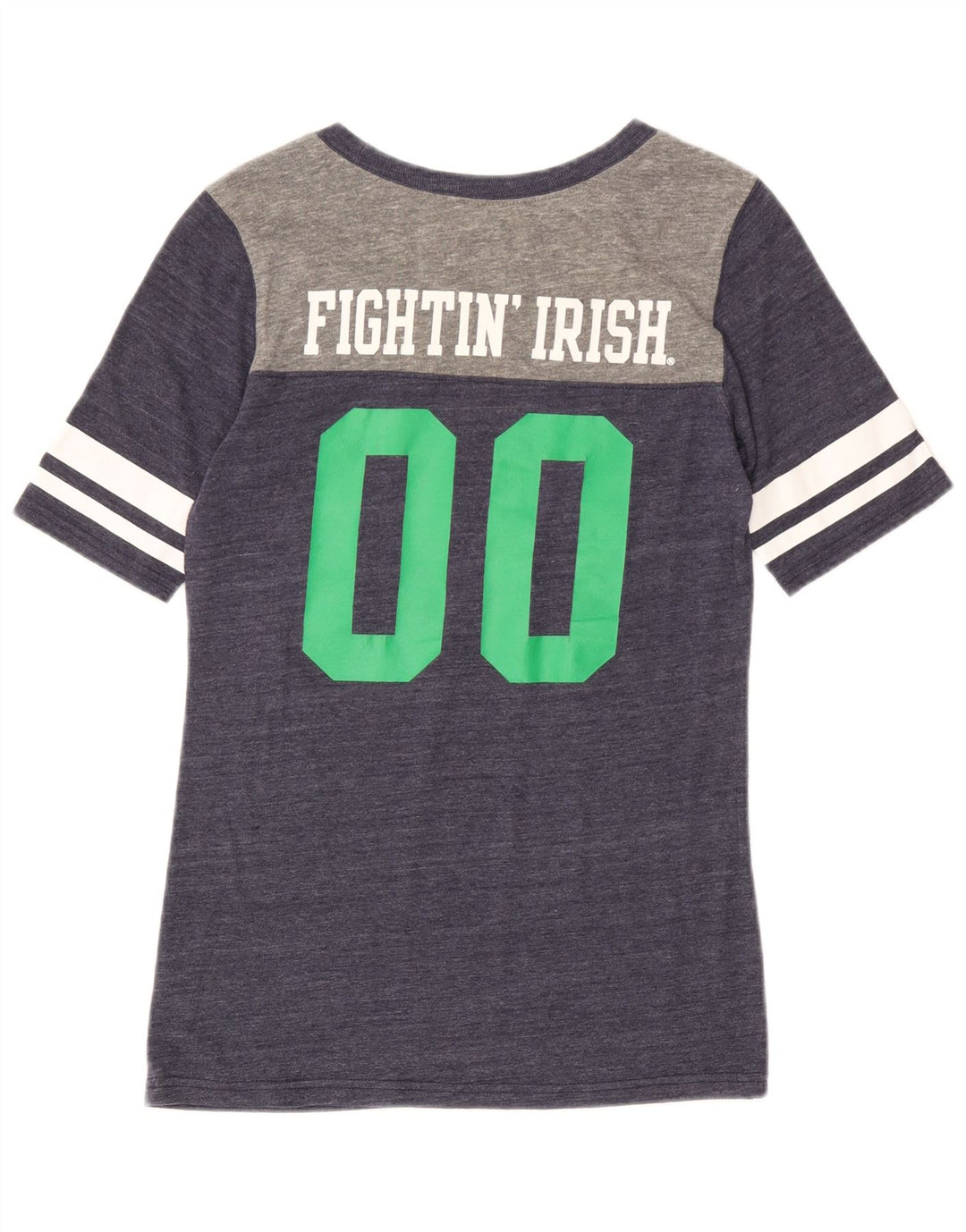 ADIDAS T-shirt graphique Notre Dame pour femme UK 14 Bleu marine moyen