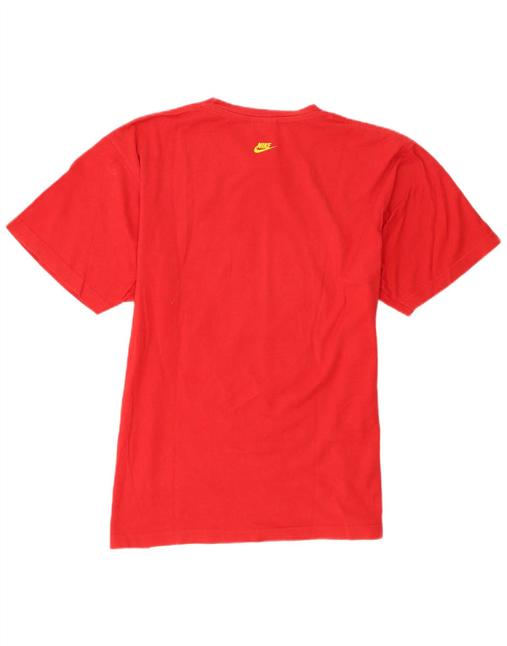 Nike Mens Regular Graphic T-Shirt Top Large Rouge Coton