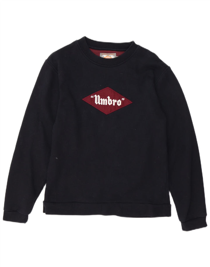 UMBRO Sweat-shirt graphique pour hommes, petit coton noir