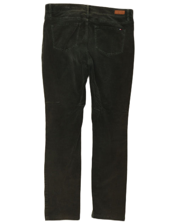 Tommy Hilfiger Pantalon slim en velours côtelé pour femme US 10 Large W36 L30 Kaki