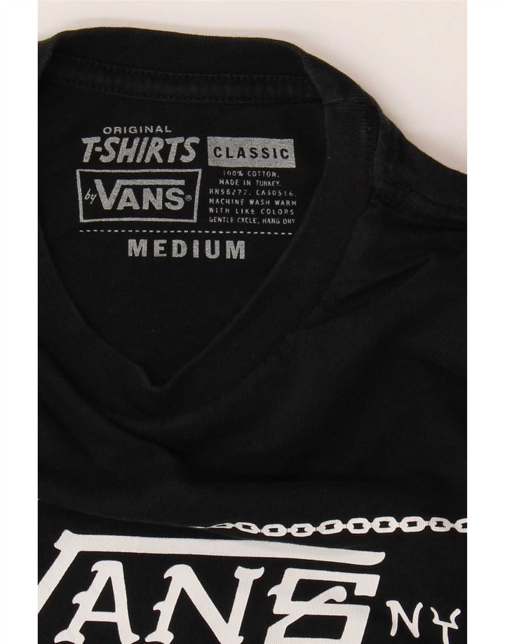Vans T-shirt graphique coupe classique pour homme en coton noir moyen