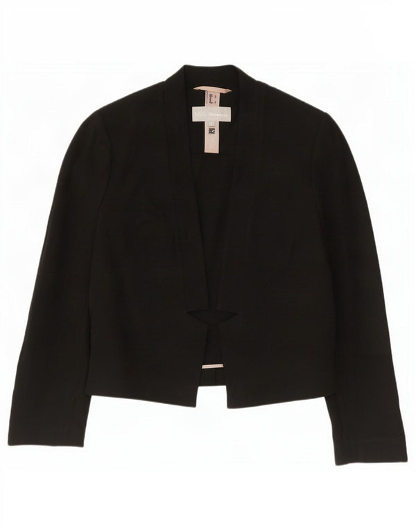 Marks & Spencer Veste blazer ouverte pour femme UK 10 Small Noir